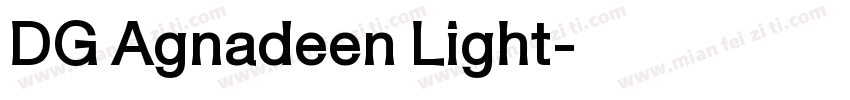 DG Agnadeen Light字体转换